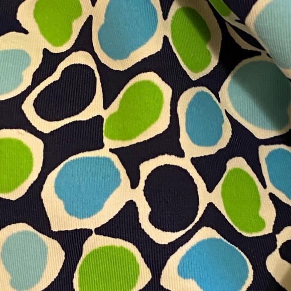 Katherine Way NWT Women’s Dress Carmel Style Halter Size S Geometric Blue Green - Picture 10 of 10